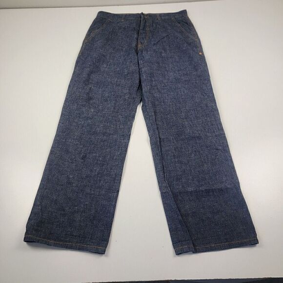 Vintage Y2K Ecko Untld Jeans Mens 34x30 Baggy Wide Leg Grunge Jnco Style Hip Hop - Picture 2 of 11